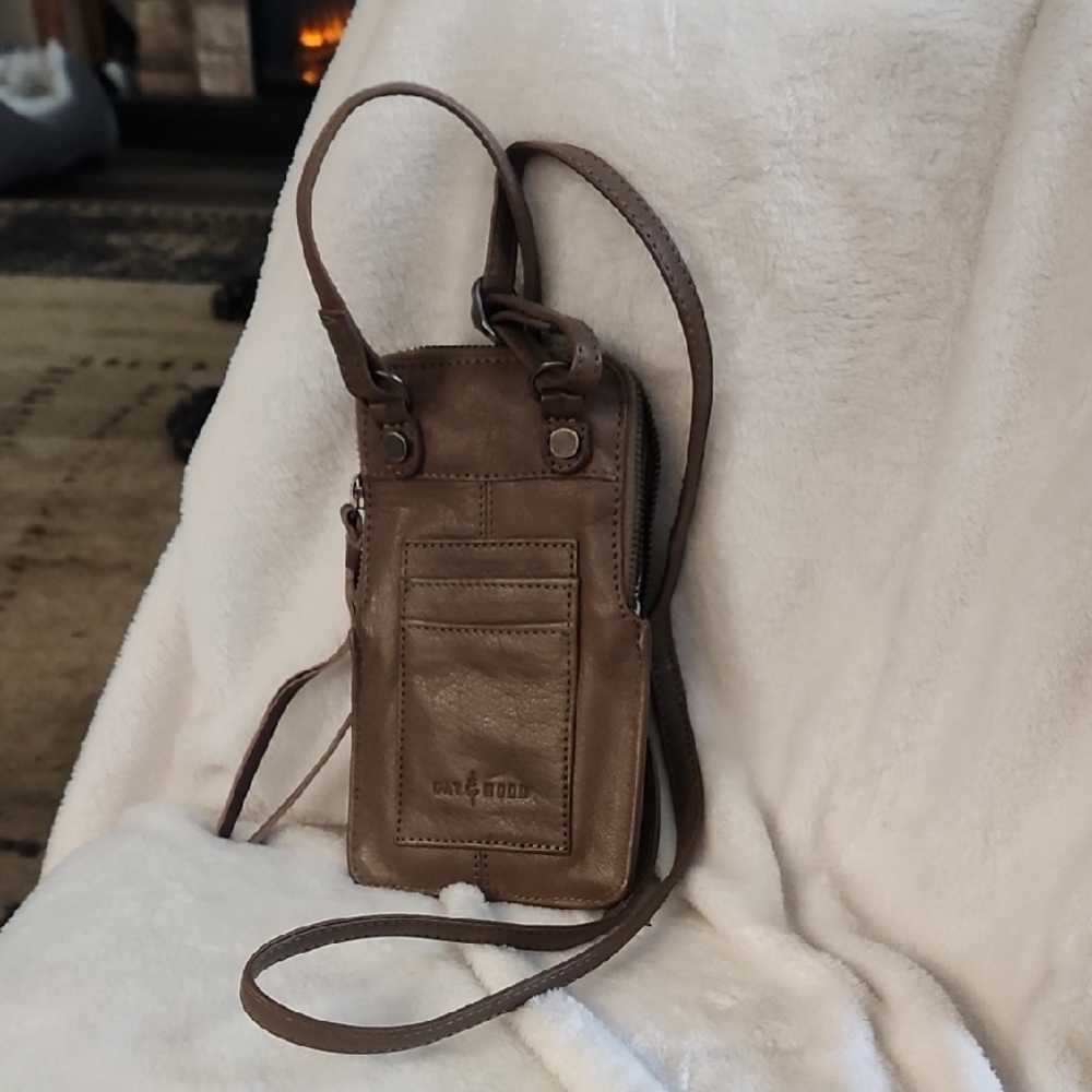 Feel Free To Bundle!! Day & Mood, Brown Leather Crossbody Bag.